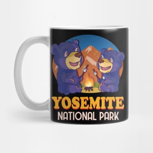 Yosemite National Park Black Bear Camping Mug